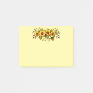 Post-it-Notes-Sonnenblumen Post-it Klebezettel