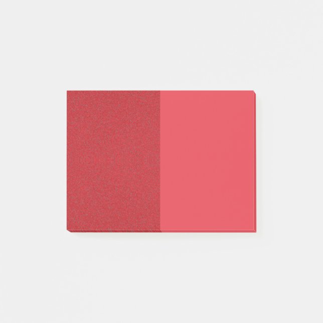 Post-it® Notes sticky rouge tomate à double texture - Perso (Devant)
