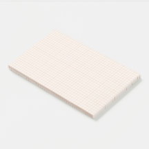 Notes subtiles de post-it de grille neutre