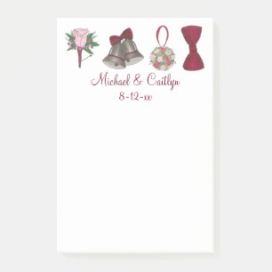 Post-it® Notes sur la préférence du Wedding shower personna