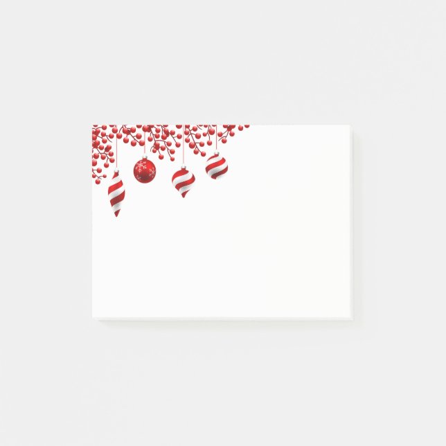 Post-it® Notes sur le billet de Noël (Devant)