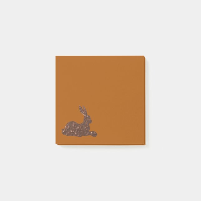 Post-it® Notes sur le lapin au chocolat Brown (Devant)