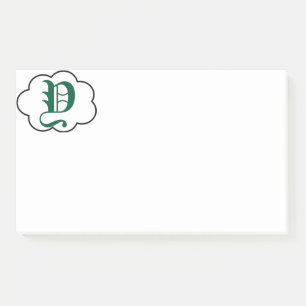 Post-it® Notes sur le monogramme Y initial