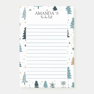 Post-it® Notes sur le motif de l'arbre de Noël