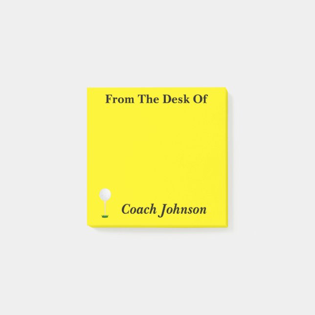 Post-it® Notes sur le thème du golf (Devant)