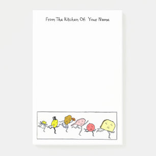 Post-it® Notes sur les aliments vintages