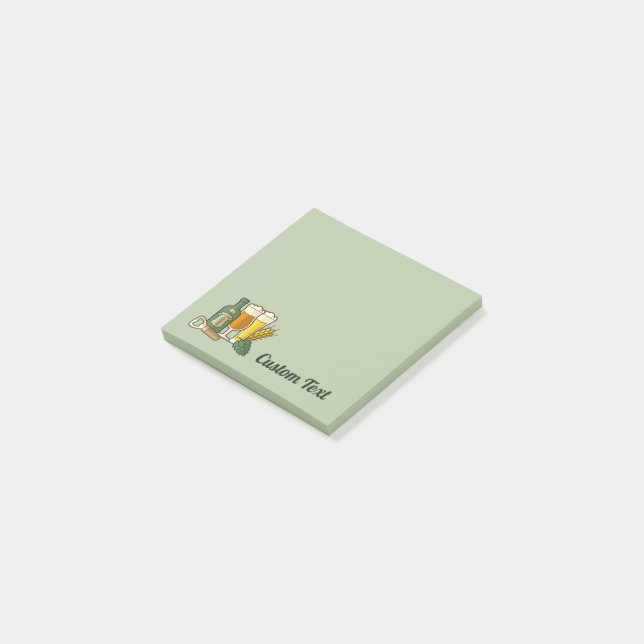 Post-it® Notes sur les icônes de bière (Incliné)