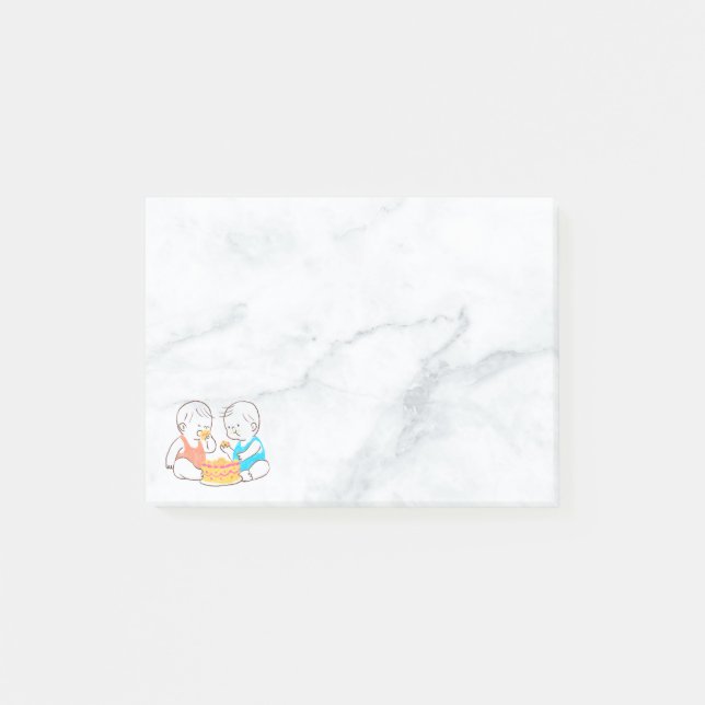 Post-it® Notes sur les messages jumeaux (Devant)