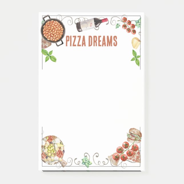 Post-it® Notes sur les rêves de pizza (Devant)