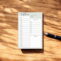 Notes vertes du script chic du planificateur quoti