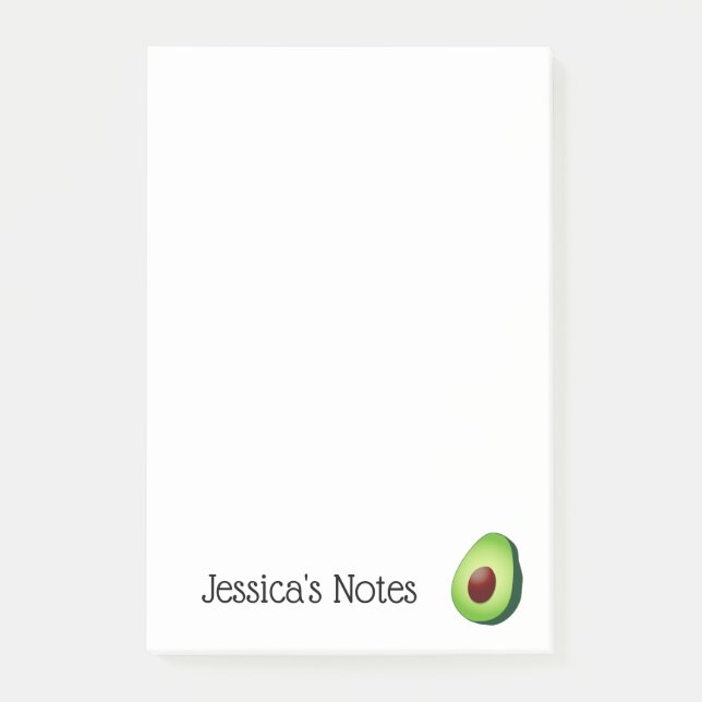 Post-it® Notes vertes mignonnes personnalisées de (Devant)