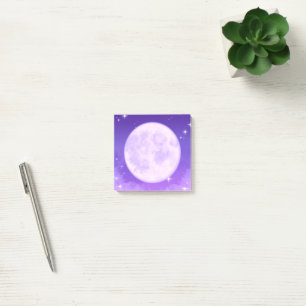 Post-It-Notes Vollmond Lila Stationery Post-it Klebezettel