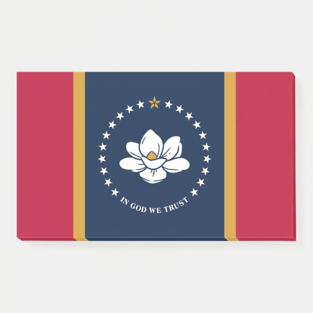 Post-it® Notes with flag of Mississippi State, USA (Devant)