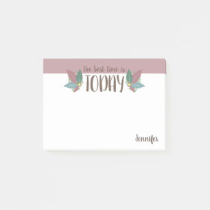 Post it notiert personalisierte, Feder Motivation Post-it Klebezettel