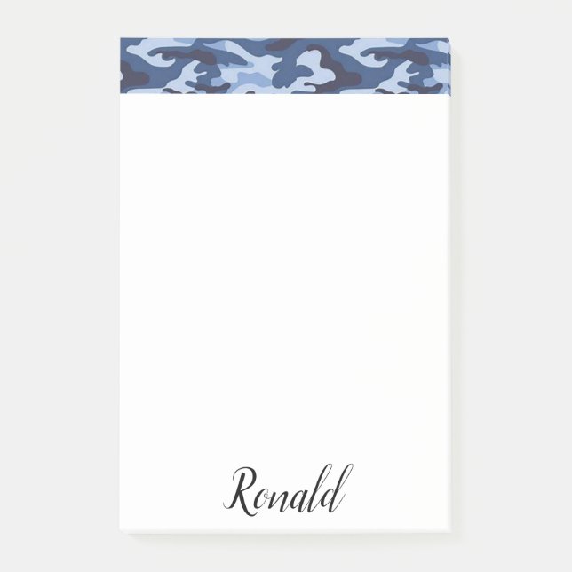 Post-it Notizblätter Blaue Armee Klebezettel (Vorderseite)