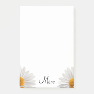 Post-it-Notizen Floral White Daisy Post-it Klebezettel