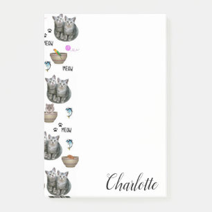 Post-it-Notizen Meow Kitten Cats Post-it Klebezettel
