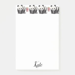 Post-it-Notizen Panda Popcorn Post-it Klebezettel