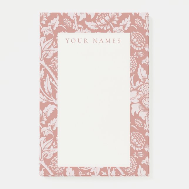 POST-IT NOTIZEN : WILLIAM MORRIS : BLUMENDEKOR (Vorderseite)
