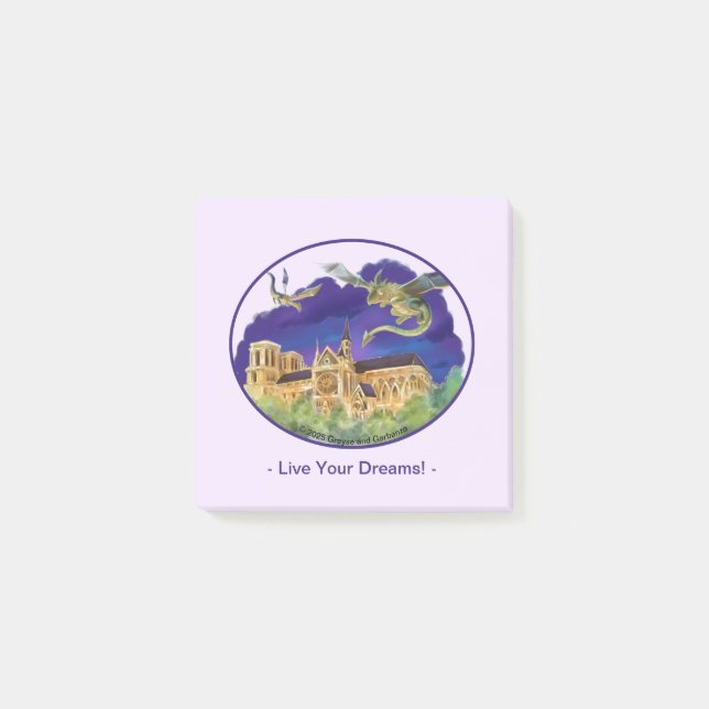 Post-it® Notre Dame Notes 3" x 3" - Dreams (Devant)