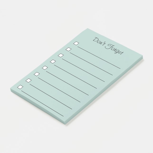 Post-it® N'oubliez pas les notes de post-it (Incliné)