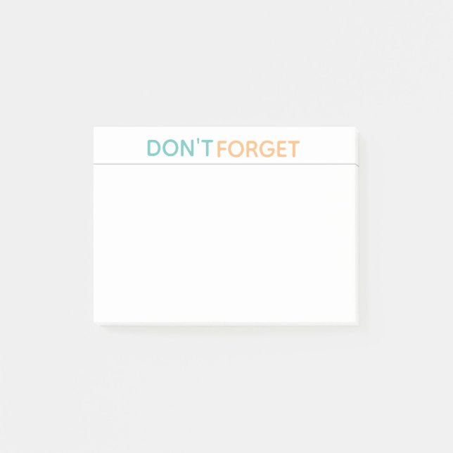 Post-it® N'OUBLIEZ PAS LES Notes Post-it (Devant)