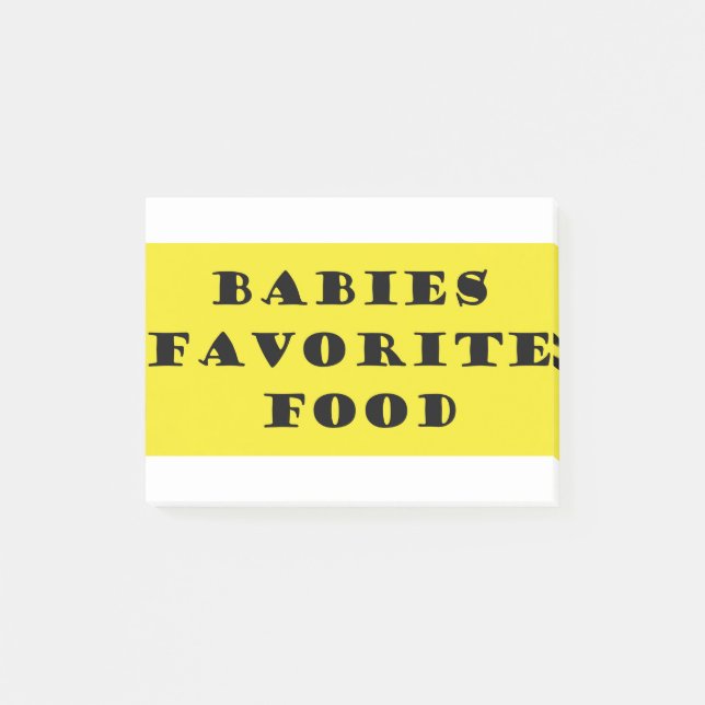 Post-it® Nourriture préférée des bébés (Devant)