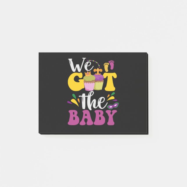 Post-it® Nous Avons Obtenu Bébé Mignonne Grossesse Mardi Gr (Devant)