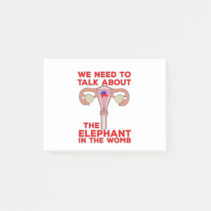 Post-it® Nous devons parler de l'éléphant dans le ventre