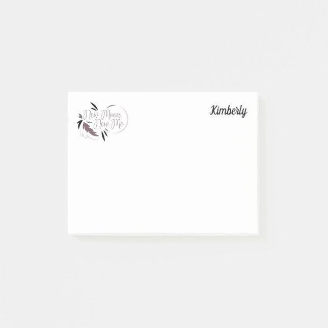 Post-it® Nouvelle Lune Nouveau Me 4x3 Post It (Devant)