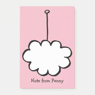 Post-it® Nuage personnalisé sur une ficelle