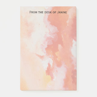 Post-it® Nuages d'orange d'aquarelle