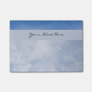 Post-it® Nuages et ciel bleu pelucheux personnalisés
