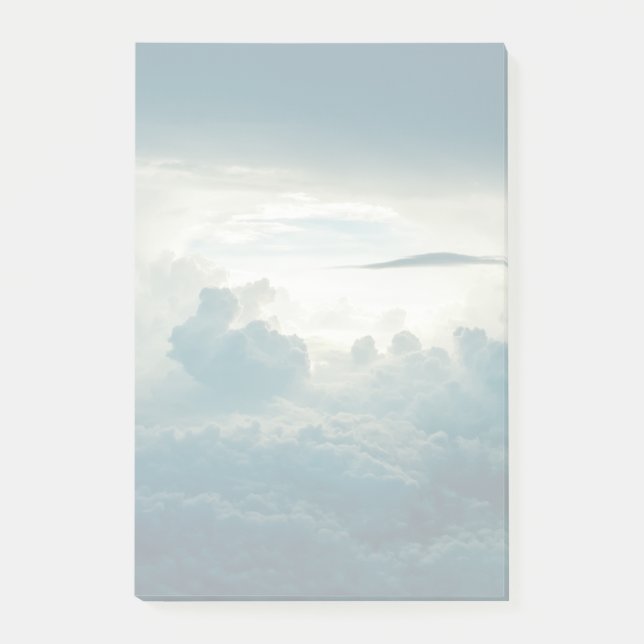 Post-it® Nuages Fluffeux Foncé Vue aérienne (Devant)