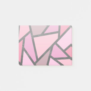 Post-it® Nuances de motif en vitrail de corail