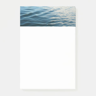 Post-it® Nuances d'eau bleue Photographie de la nature Abst