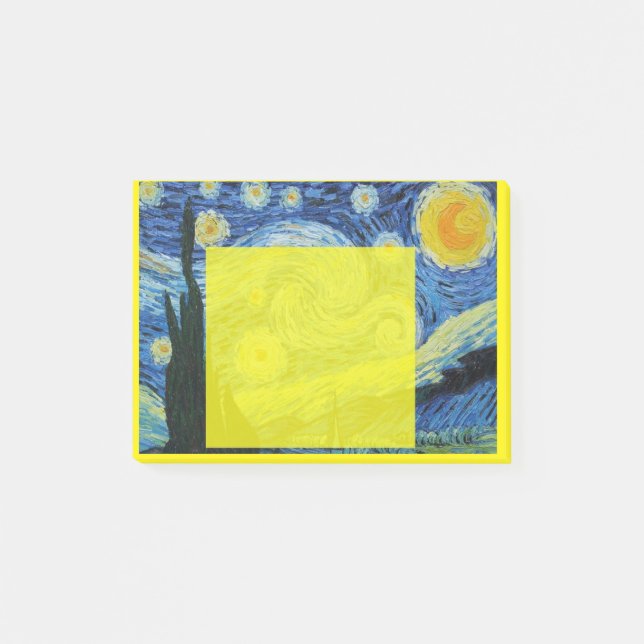 Post-it® Nuit étoilée dans le post-it jaune (Devant)