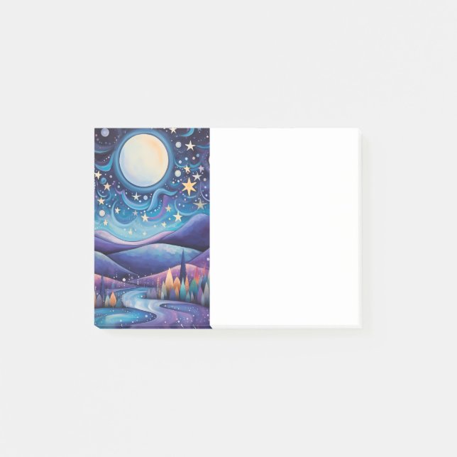 Post-it® Nuit lunaire Big Moon Paysage (Devant)