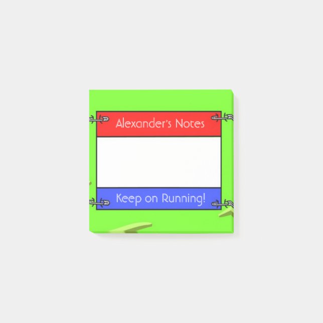 Post-it® Numéro de dossard du coureur (Devant)
