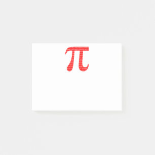 Post-it® Numéro rouge d'origine pi jour symbole mathématiqu