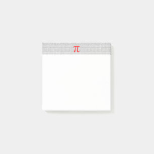 Post-it® Numéro rouge d'origine pi jour symbole mathématiqu