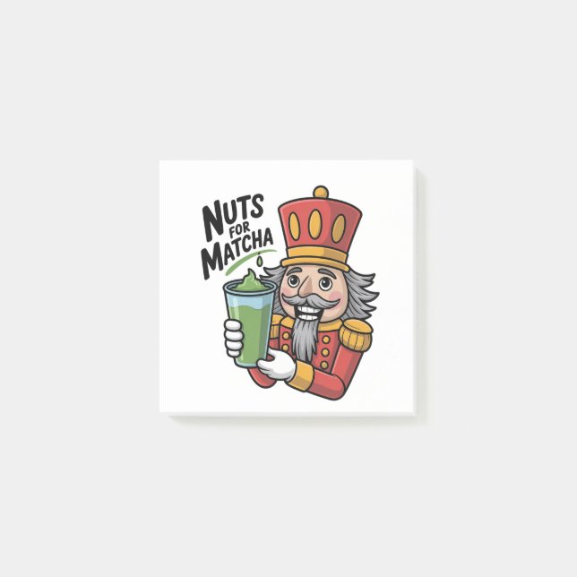 Post-it® Nutcracker tenant Matcha Latte Drôle d'écrou pour  (Devant)