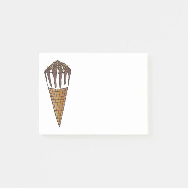 Post-it® Nutty Buddy Vanilla Ice Cream Cone Poster de la no (Devant)