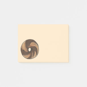 Post-it® NYC Marbre Rye Bagel Petit-Déjeuner Foot Post Son