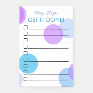 Post-it® Obtenir La Liste Des Confetti Bleus À Faire  Nom p