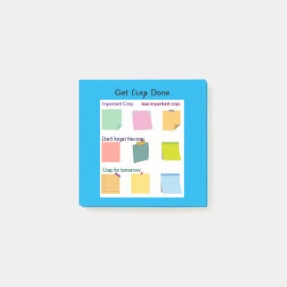 Post-it® Obtenir la merde fait coloré Notes collantes