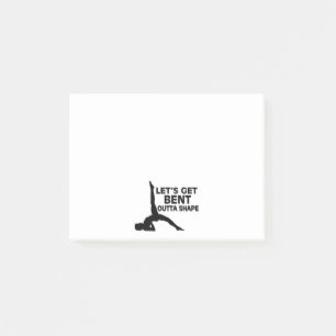 Post-it® Obtenons le yoga coudé de forme d'Outta