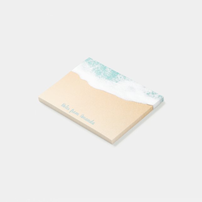 Post-it® Ocean Beach Waves - Nom tropical (Incliné)