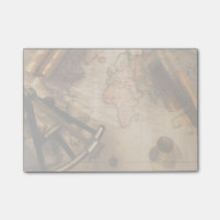 Octant, boussole et télescope sur la carte