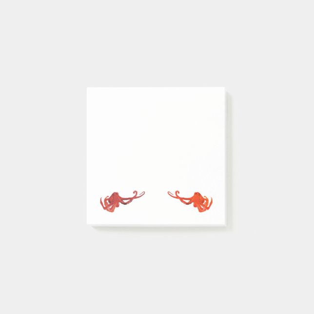 Post-it® Octopus rouge (Devant)